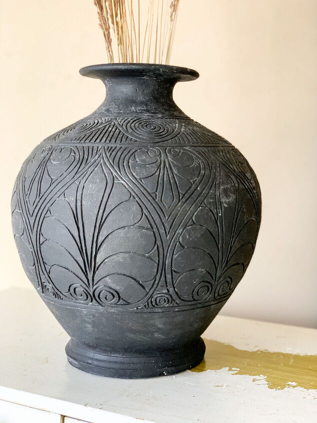 easy clay pot makeover