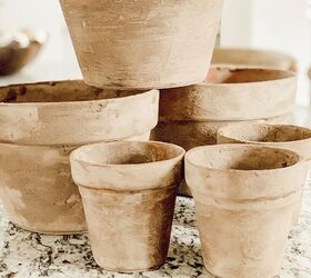 how to age terra cotta pots