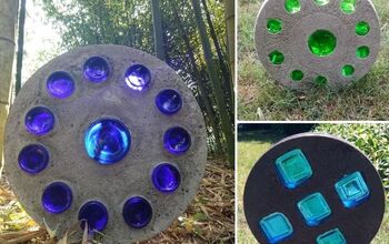 Large Glass and Concrete Suncatcher