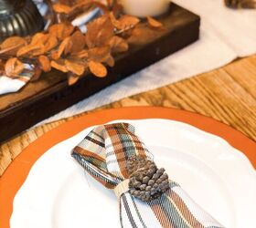 DIY Pine Cone Napkin Rings