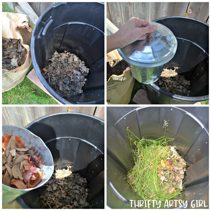 how to make a compost bin from a 9 garbage can