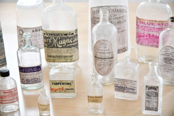 diy botellas de boticario vintage