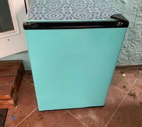 out door refrigerator reface with placemats