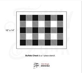 Buffalo Check - medium stencil