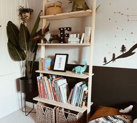 s 21 beautiful ideas for people that love the look of natural wood, Kids Ladder Type Book Shelf