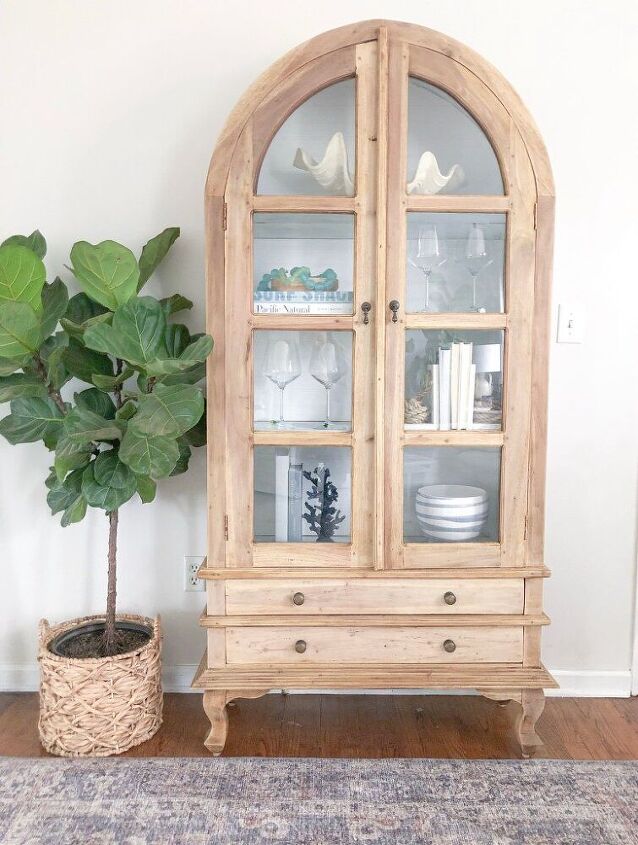 s 21 beautiful ideas for people that love the look of natural wood, Refinishing the Arch Hutch