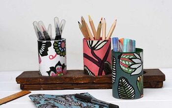 Upcycled Designer Desk Caddy