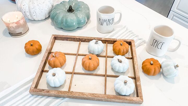 s 32 genius pumpkin ideas to try this fall, Pumpkin Tic Tac Toe