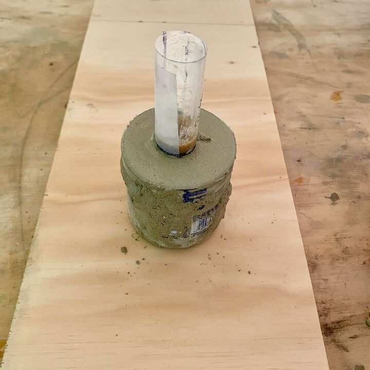 diy concrete candlestick holders for fall