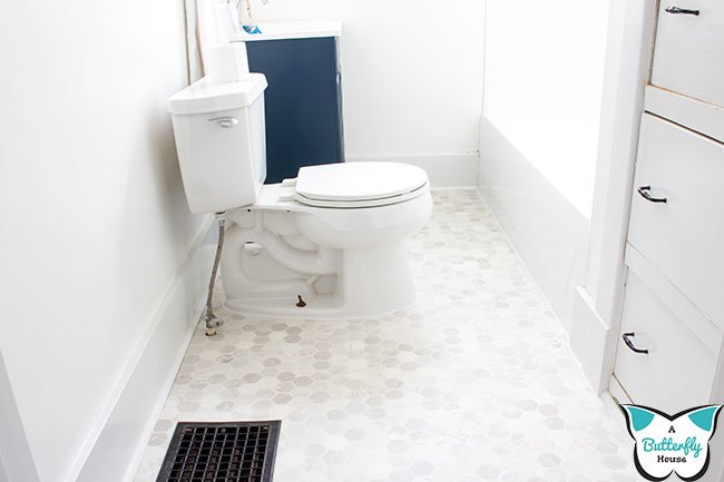 8 timas maneiras de obter um timo piso de banheiro, Atualiza o r pida e f cil do piso do banheiro