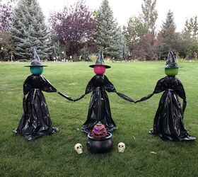 bruxas das três irmãs Halloween - bruxa com chapéu preto - Lindo