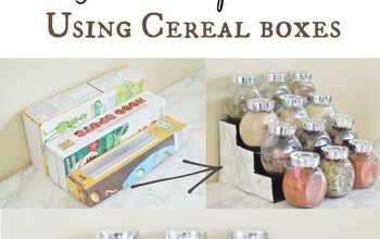 Organizador de especias escalonado con cajas de cereales