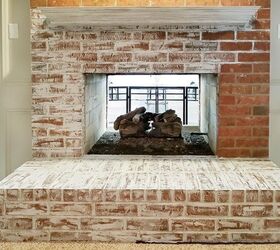 update brick fireplace with chalk paint