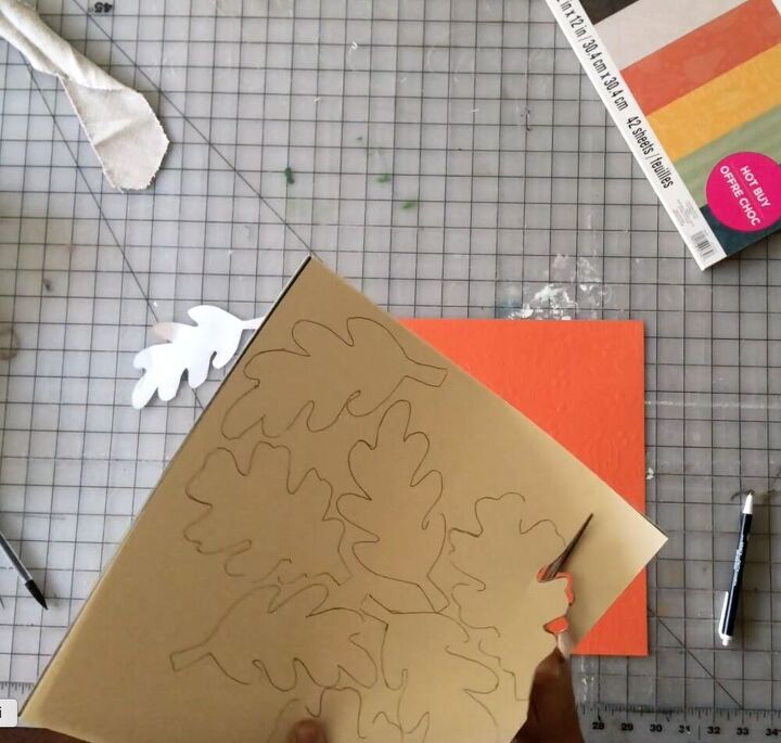 el proyecto de costura ms fcil guirnalda de hojas de papel de otoo