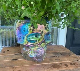 how to make a joanns skull planter dupe halloween fun