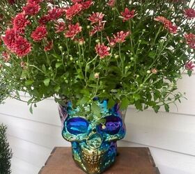 How to Make a Joann’s Skull Planter Dupe - Halloween Fun