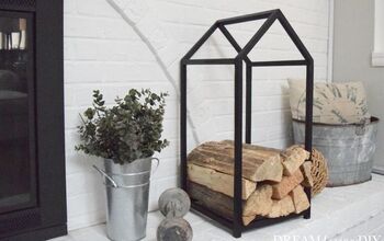 DIY Modern Firewood Holder - A Sexy Way to Hold Your Logs