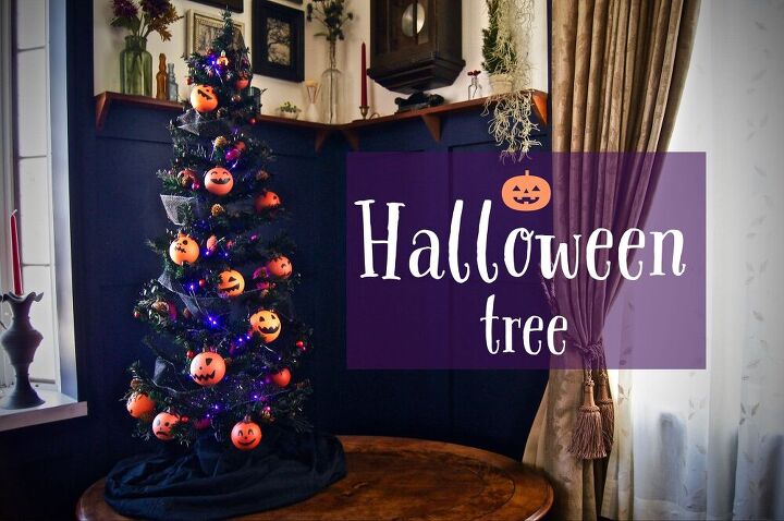 13 formas de decorar para el otoo con artculos que probablemente ya tienes, rbol de Halloween