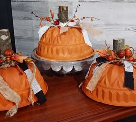 s 13 ways to decorate for fall using items you probably already own, Jello Mold Pumpkins