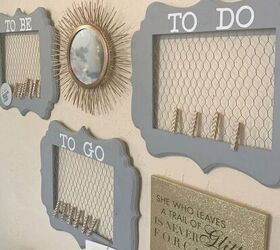 31 ideas that ll keep your home organized and looking good, Chicken Wire Memo Boards Using Picture Frames