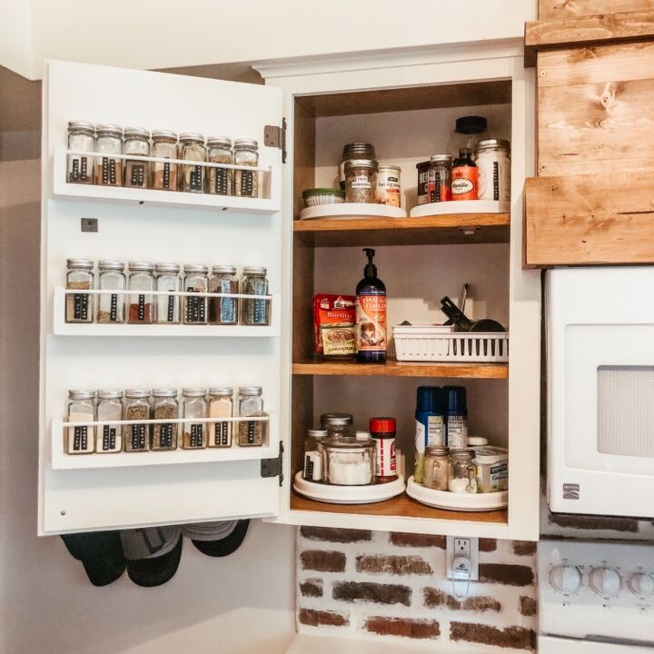 31 ideas that ll keep your home organized and looking good, DIY Spice Shelves