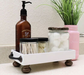 31 ideas that ll keep your home organized and looking good, Organize a Bathroom With a DIY Tray