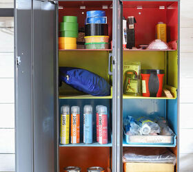 31 ideas que mantendrn su casa organizada y con buen aspecto, Gabinete de almacenamiento de metal pintado
