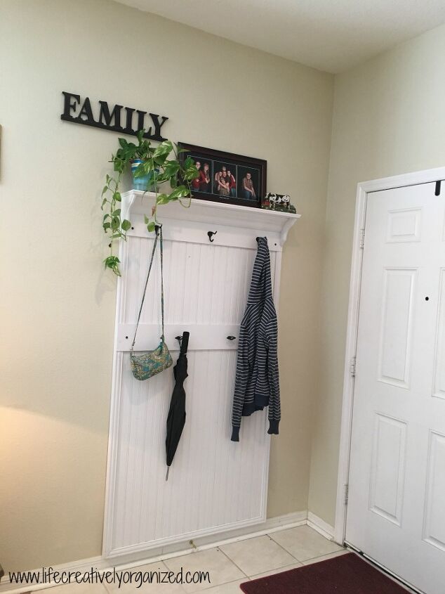 31 ideas that ll keep your home organized and looking good, DIY Entryway Wall Organizer