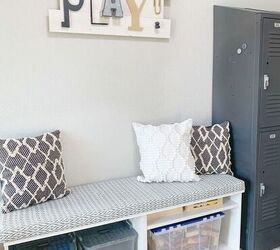 31 ideas that ll keep your home organized and looking good, Creating a Storage Bench