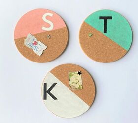 31 ideas that ll keep your home organized and looking good, DIY Painted Corkboards