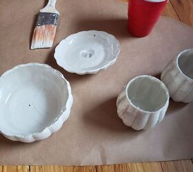 how i made glass vases look like pottery