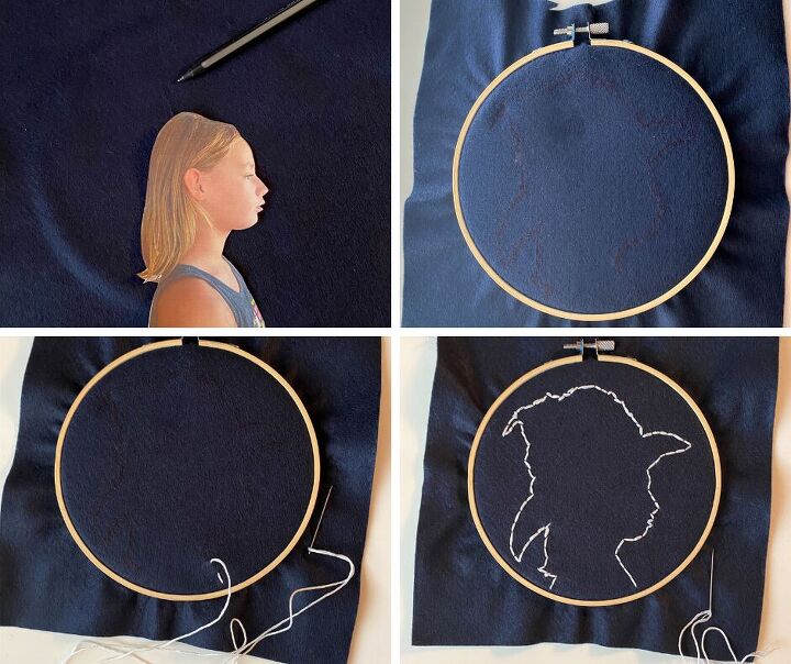 diy embroidered halloween silhouette