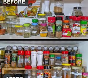 scrap wood spice rack, Before after