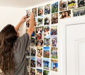 simple teen photo wall