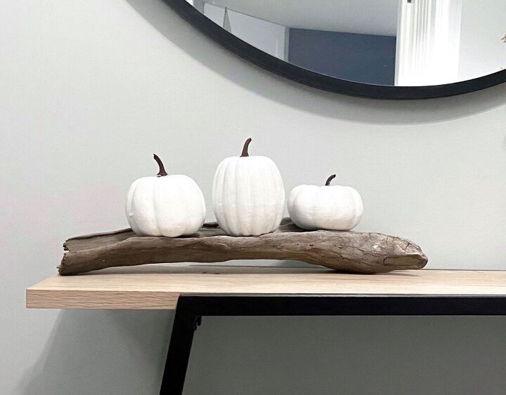 painted pumpkins with diy chalk paint