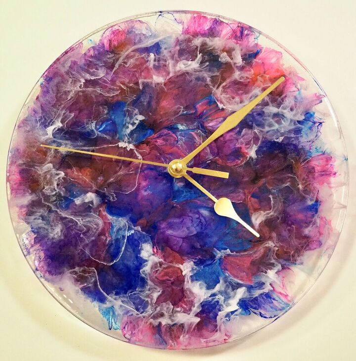 Same Day Resin Alcohol Ink Clock, How To Clean A Chandelier With Alcohol Ink
