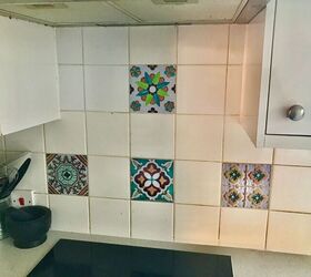 how to give your kitchen tiles a quick facelift, Vinyl stick on tiles