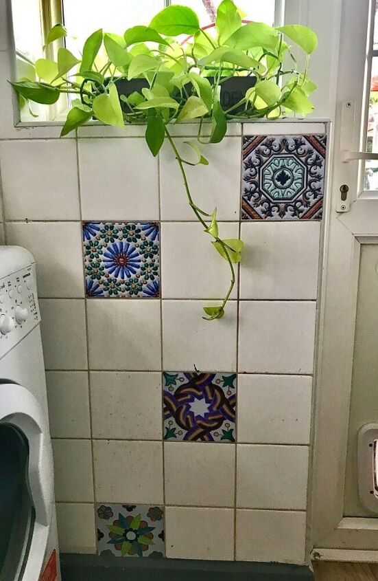 how to give your kitchen tiles a quick facelift, Vinyl stick on tiles