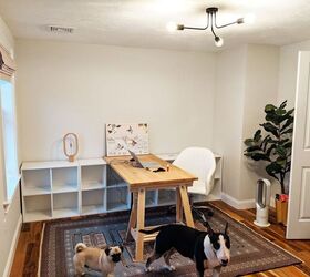 transform your guest room into an office before and after