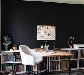 transform your guest room into an office before and after