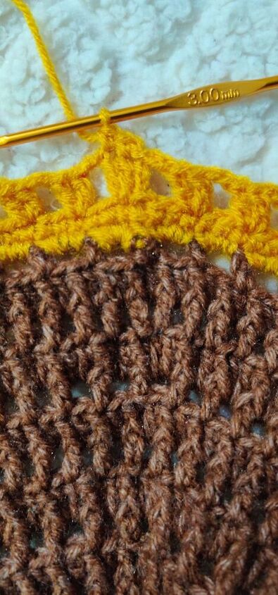 alfombra de ganchillo con forma de girasol