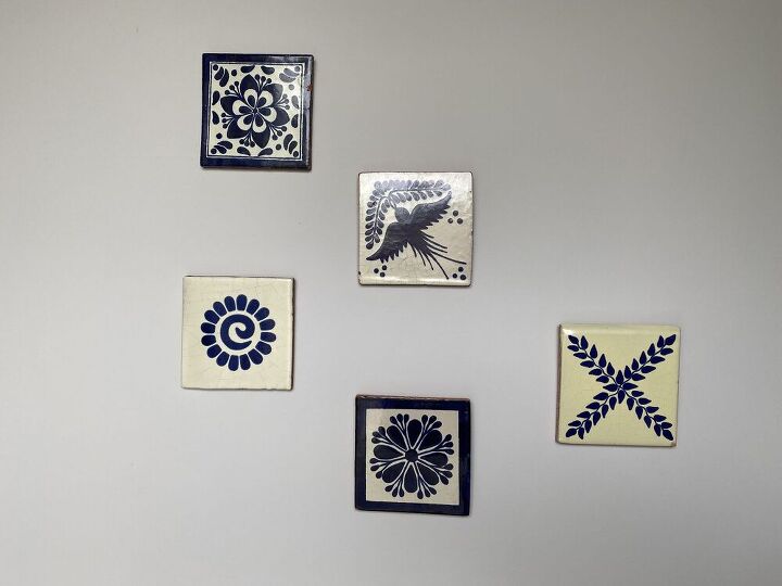 how to upcycle tiles as wall art