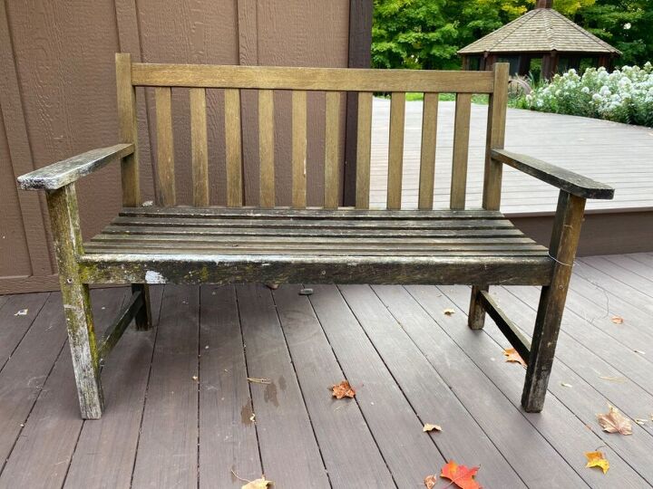 q how do i restore an outdoor bench for indoor use