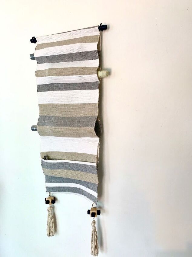 anthro inspired fabric wine rack