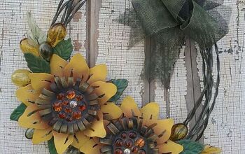 Rustic Sunflower Fall Wreath DIY and A Bit More