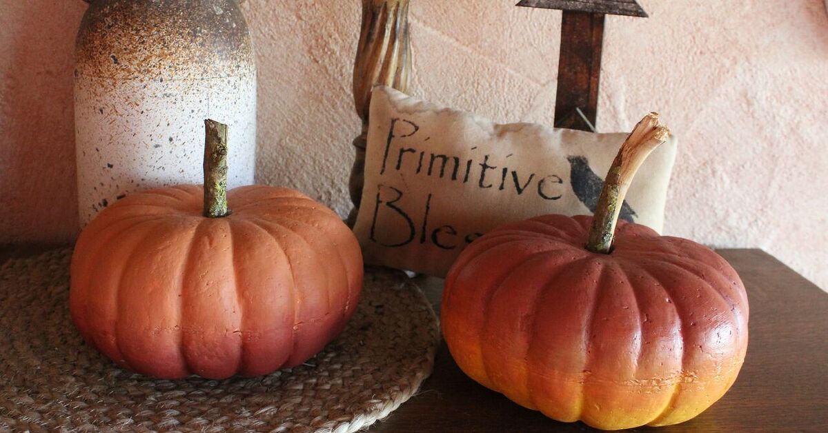 How To Make Painting Foam Pumpkins DIY Hometalk how-to-make-painting-foam-pumpkins-diy-hometalk