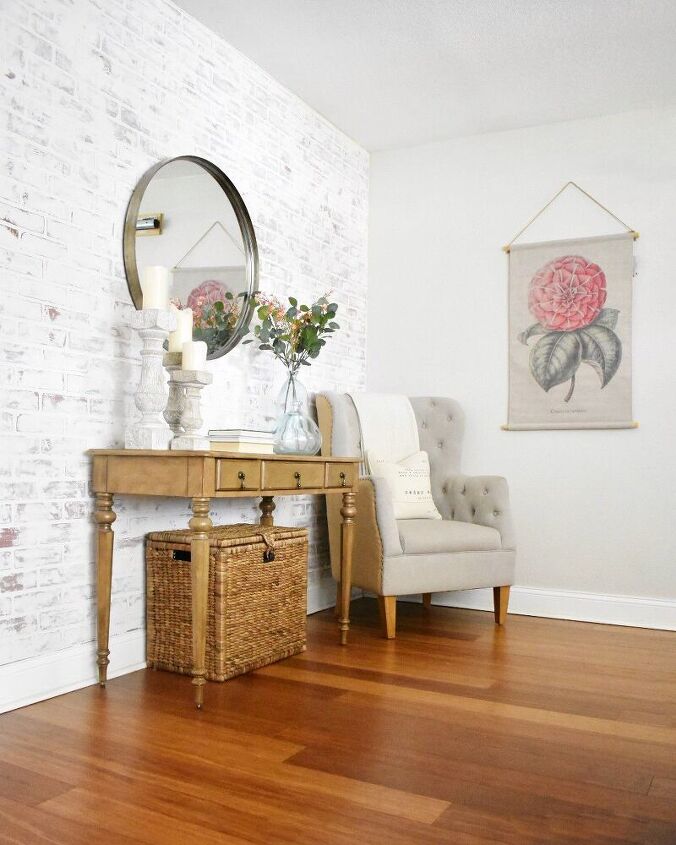 15 inexpensive faux brick makeovers that ll make you swoon, Faux Brick Wall