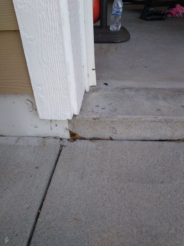 How Should I Handle Gap And Erosion Of Garage Slab Hometalk Handle Gap And Erosion Of Garage Slab, How To Seal Gaps In Concrete Garage