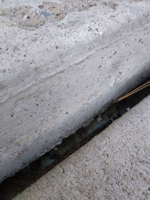 how should i handle gap and erosion of garage slab