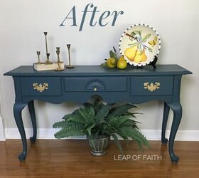 sofa table update